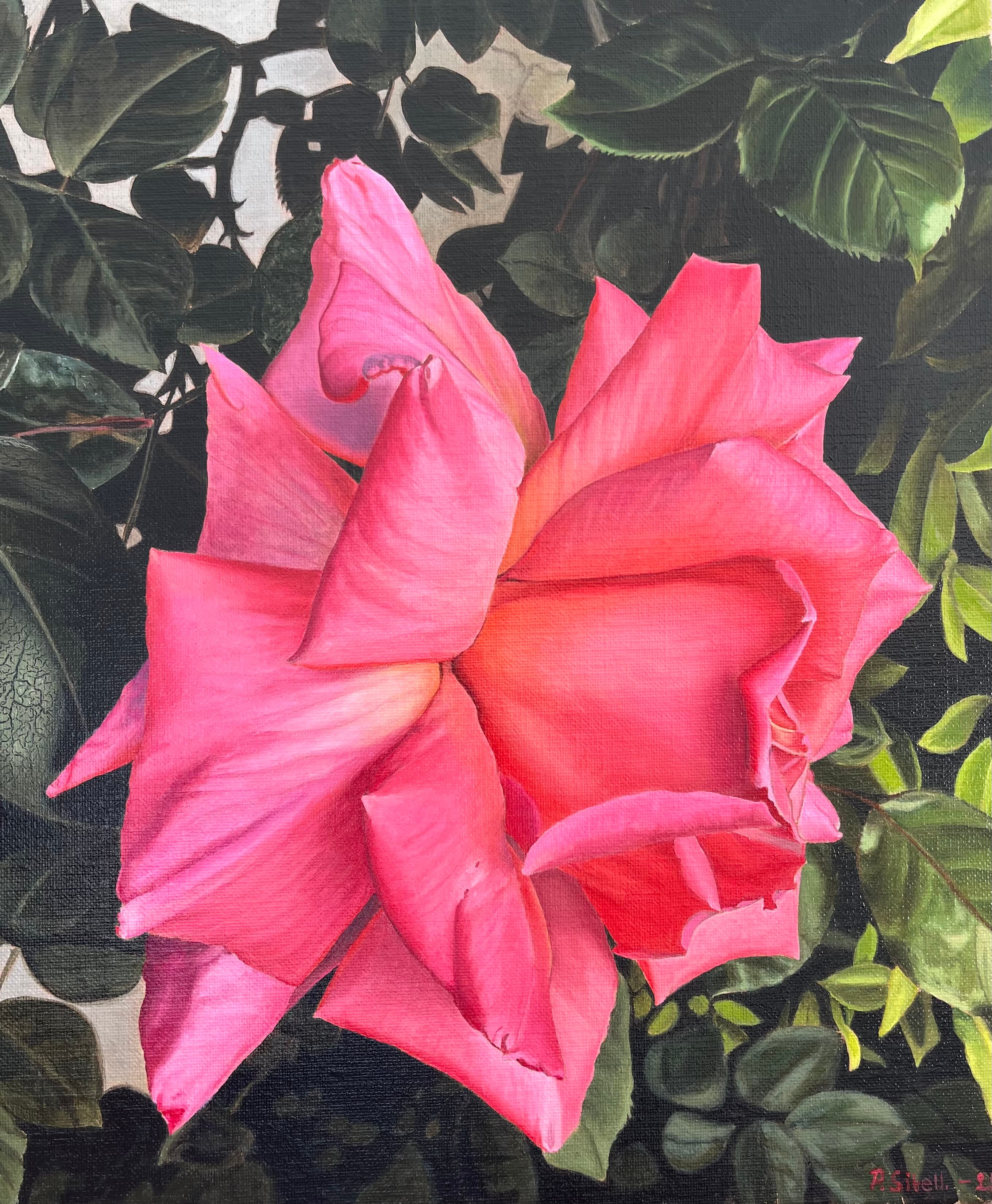 Painting - The left Rose - Art and Poetry - Peter Sitell