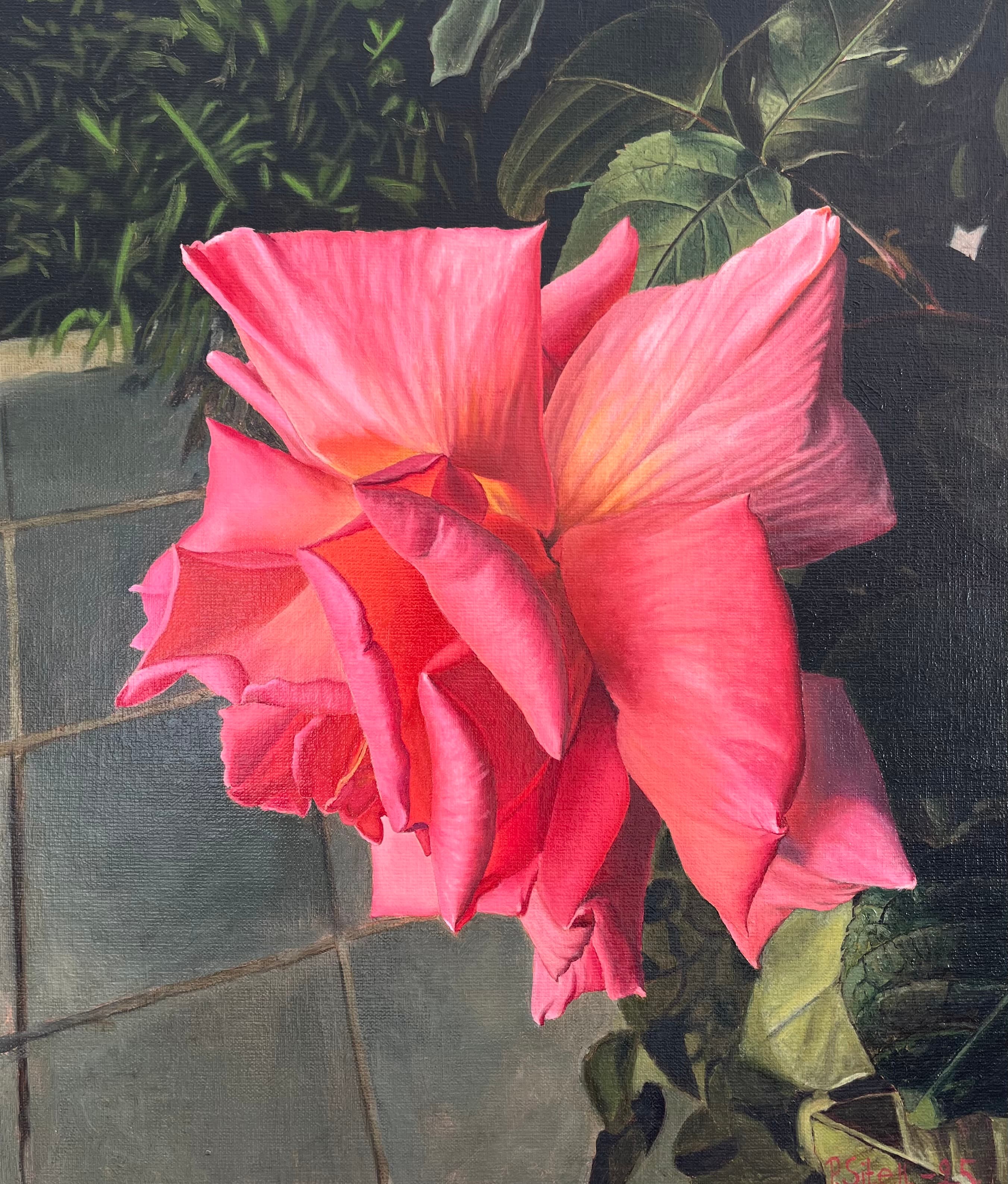 Painting - The right Rose - Art and Poetry - Peter Sitell